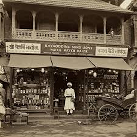 Man standing outside of building
