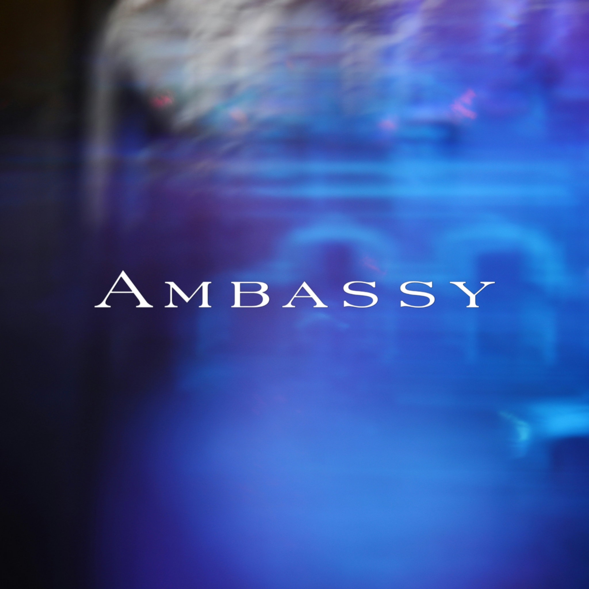 Ambassy Logo with cool blue tones